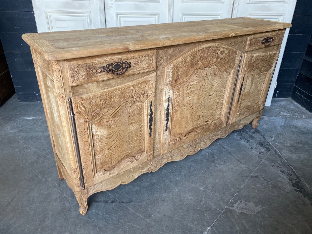 French Bleached Oak Buffet Sideboard  View X