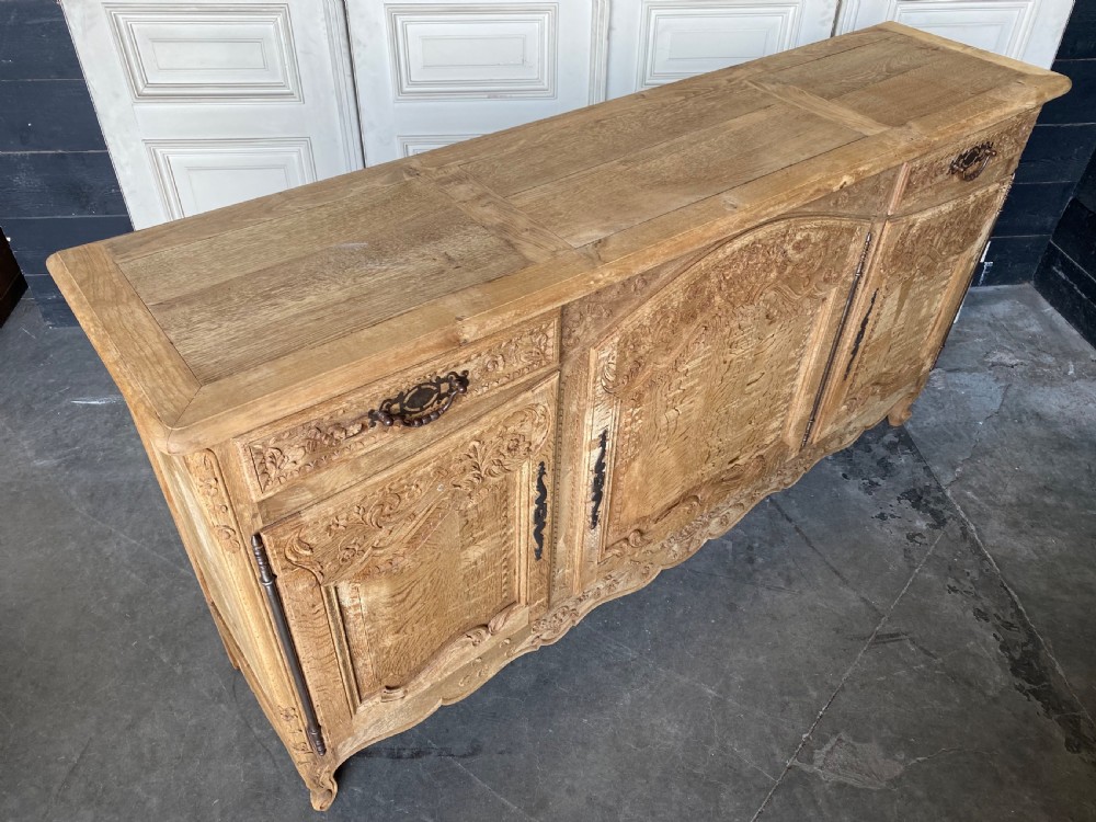 French Bleached Oak Buffet Sideboard  View XIII