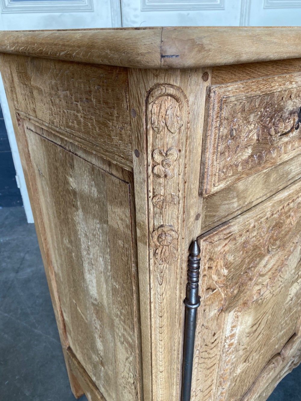 French Bleached Oak Buffet Sideboard  View XV