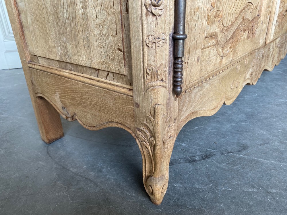 French Bleached Oak Buffet Sideboard  View XVI