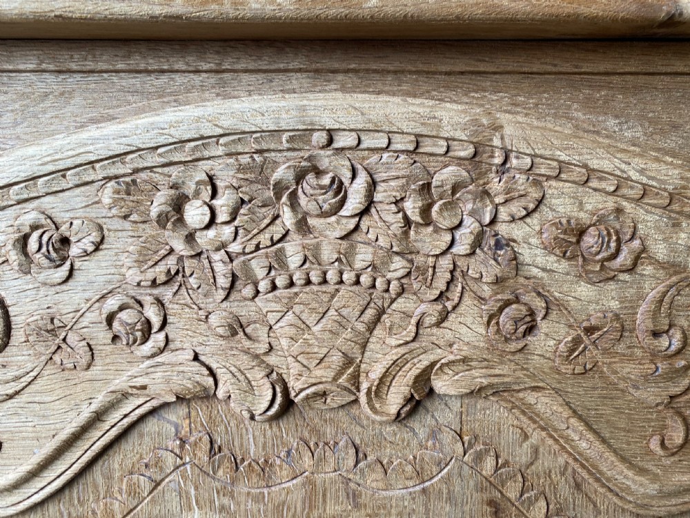 French Bleached Oak Buffet Sideboard  View XIX