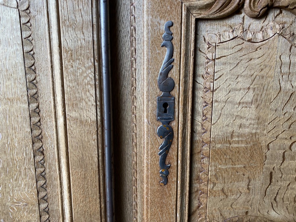 French Bleached Oak Buffet Sideboard  View XX