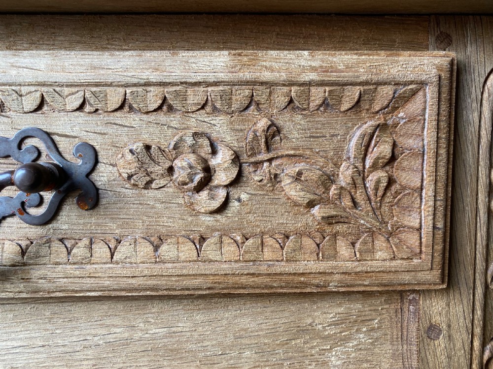 French Bleached Oak Buffet Sideboard  View XXI