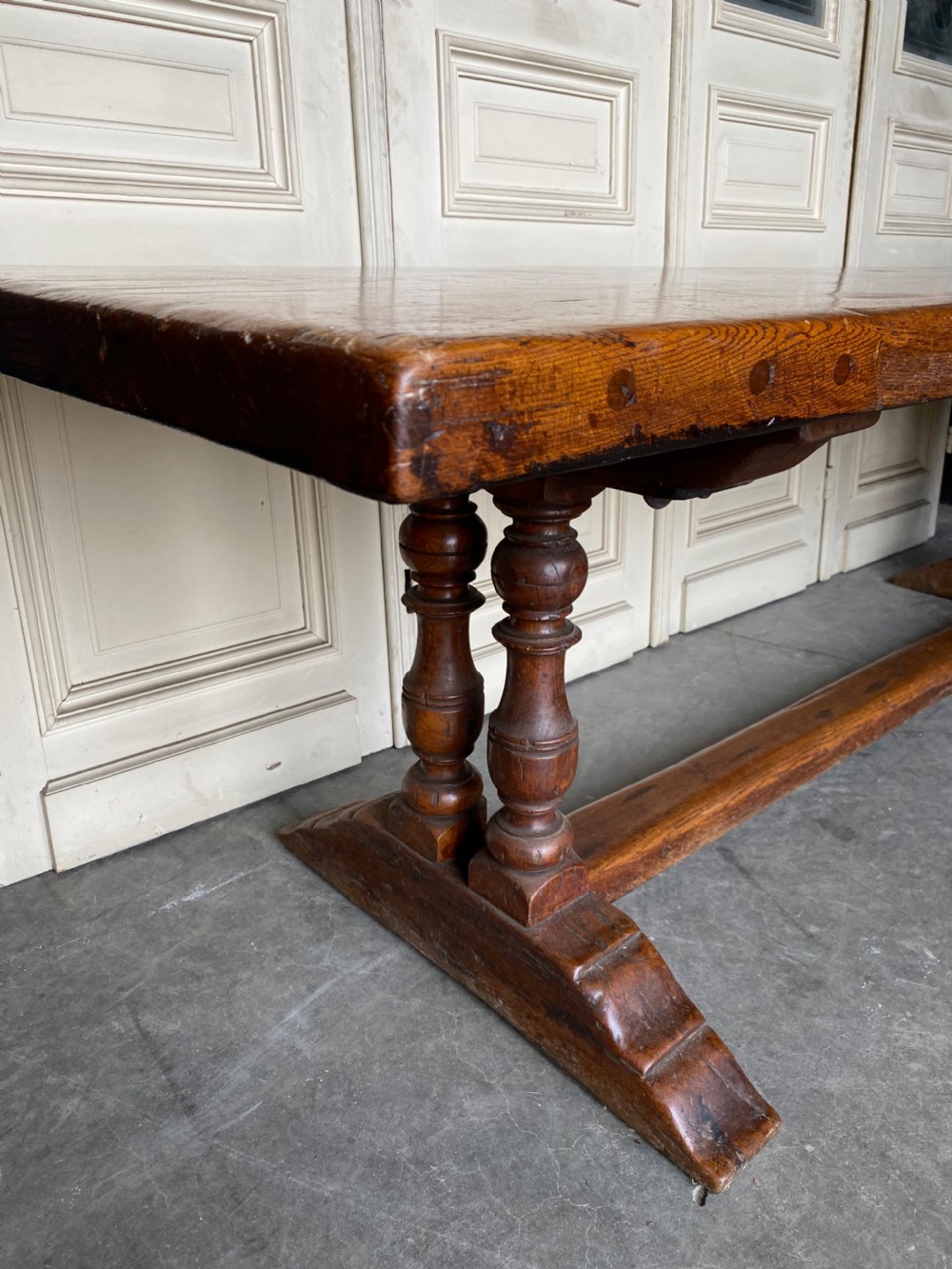 Fabulous French Chestnut Farmhouse Table View IV