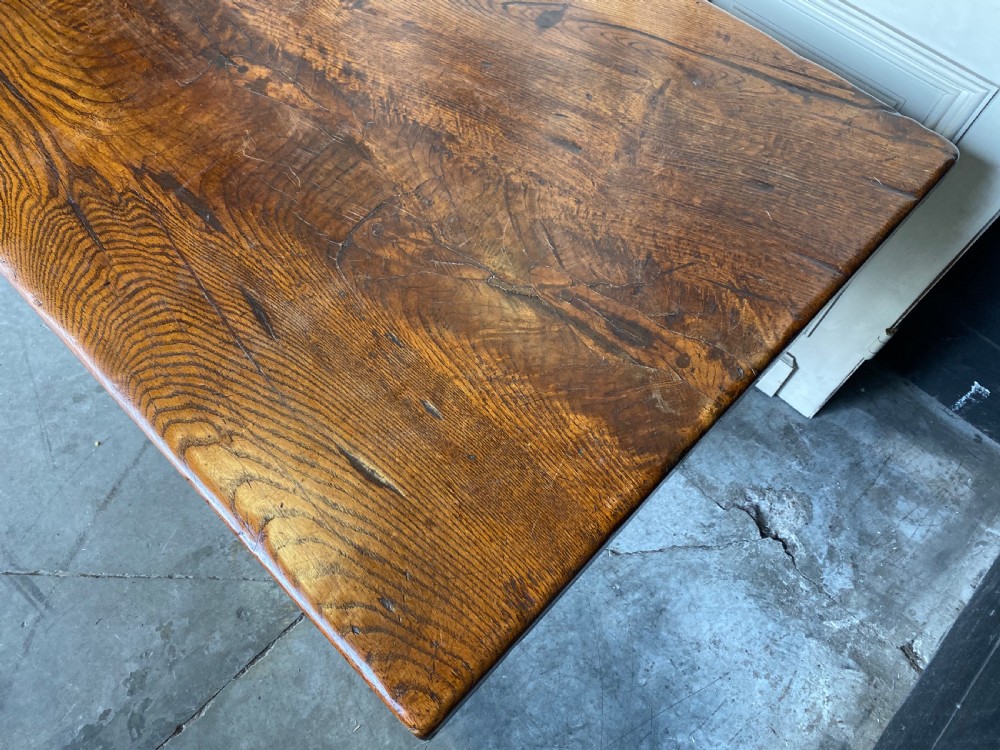 Fabulous French Chestnut Farmhouse Table View V