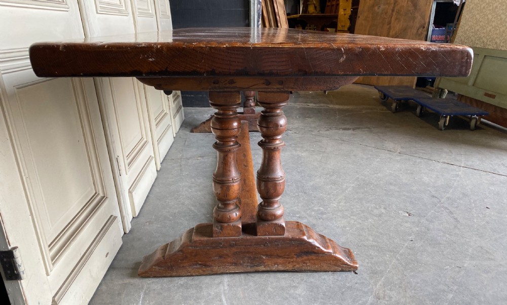 Fabulous French Chestnut Farmhouse Table View VI