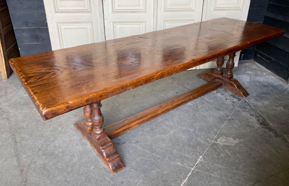 Fabulous French Chestnut Farmhouse Table View XIII
