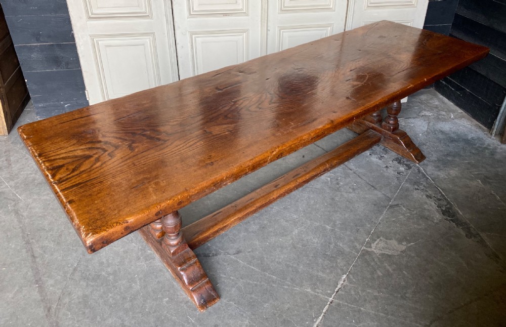 Fabulous French Chestnut Farmhouse Table View XIV
