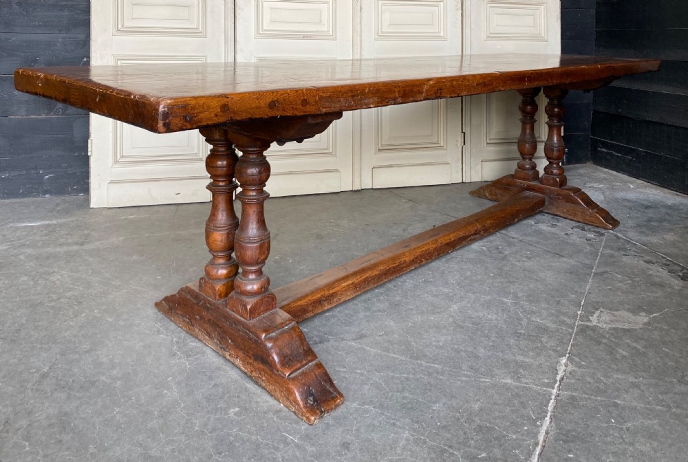Fabulous French Chestnut Farmhouse Table View XV