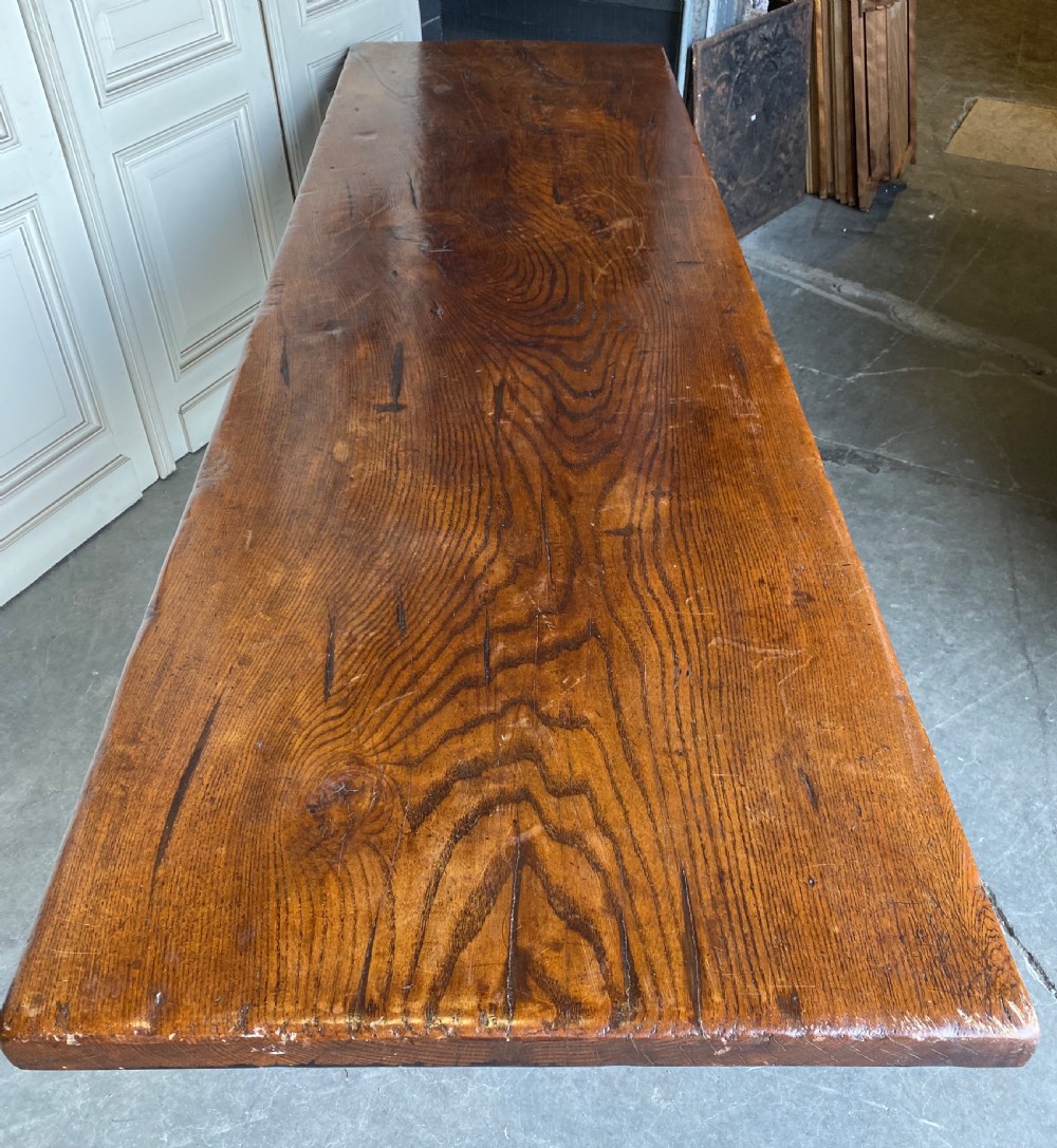 Fabulous French Chestnut Farmhouse Table View XVIII