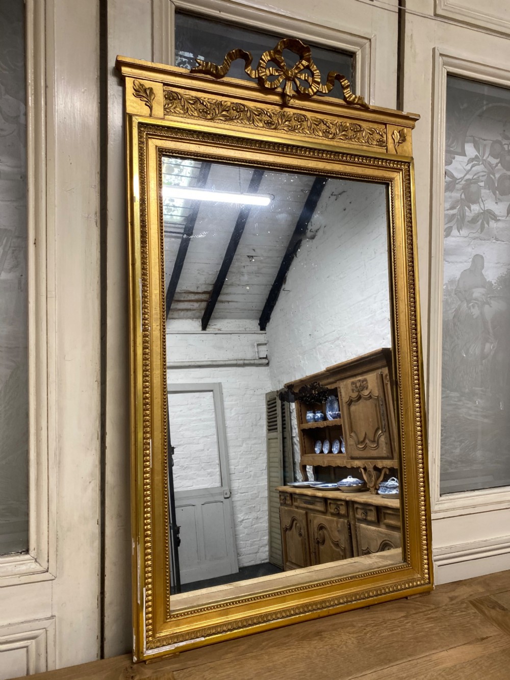 French 19th Century Gilt Mirror View III