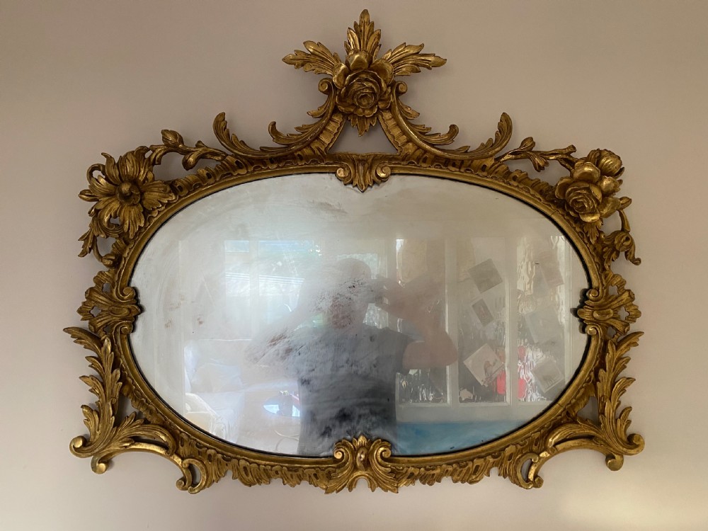 French Gilt Wall Mirror View III