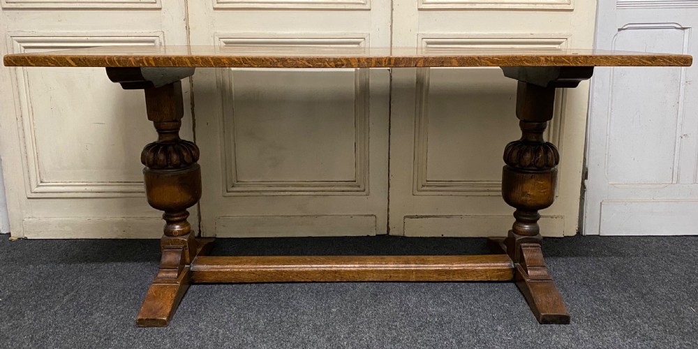 Refectory Oak Farmhouse Dining Table  View II