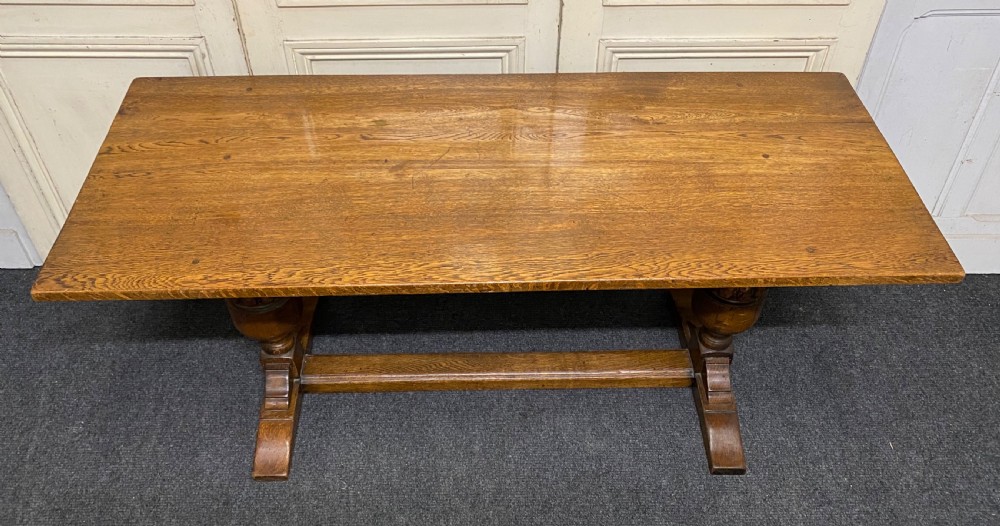 Refectory Oak Farmhouse Dining Table  View III