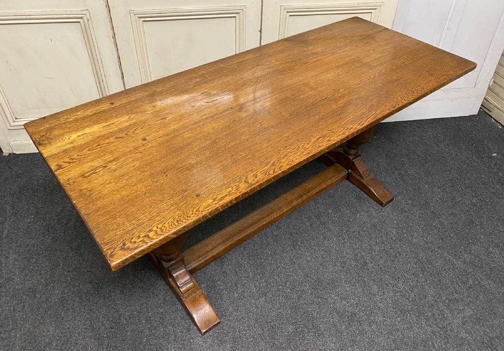 Refectory Oak Farmhouse Dining Table  View VII