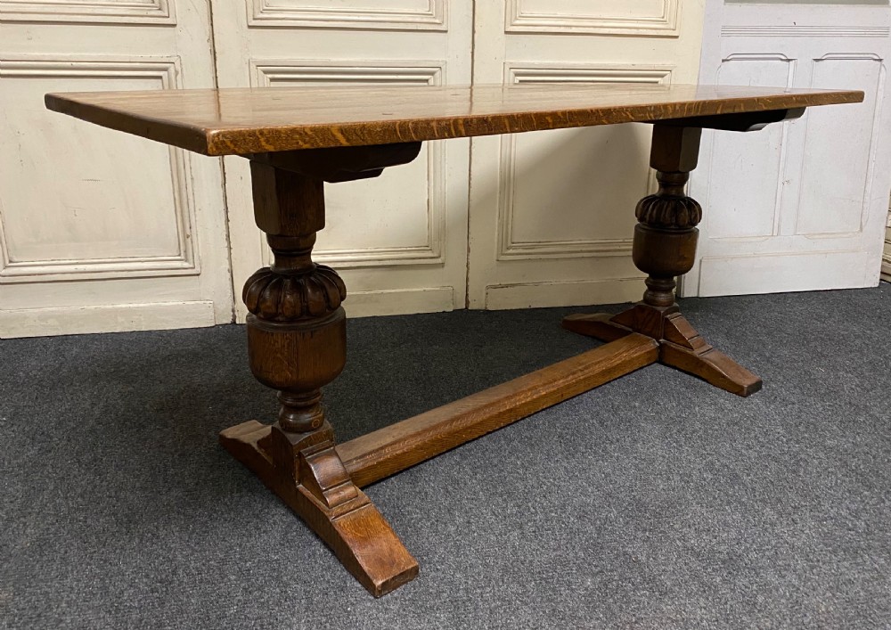 Refectory Oak Farmhouse Dining Table  View VIII