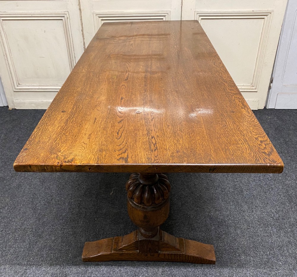 Refectory Oak Farmhouse Dining Table  View IX