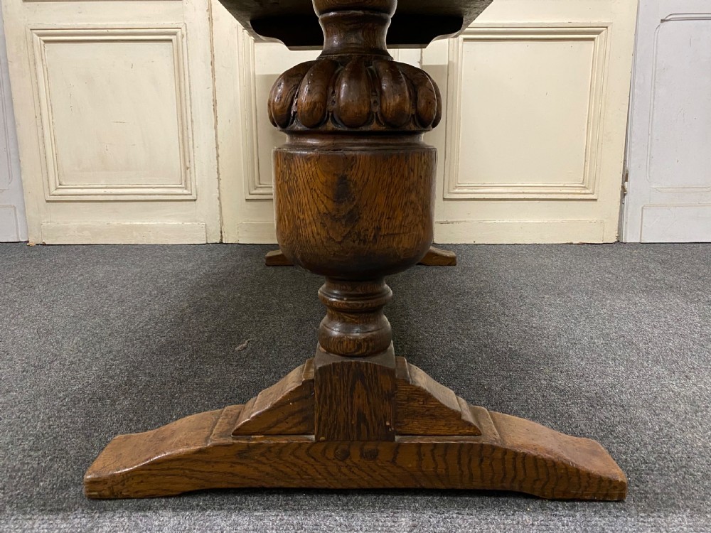 Refectory Oak Farmhouse Dining Table  View XI