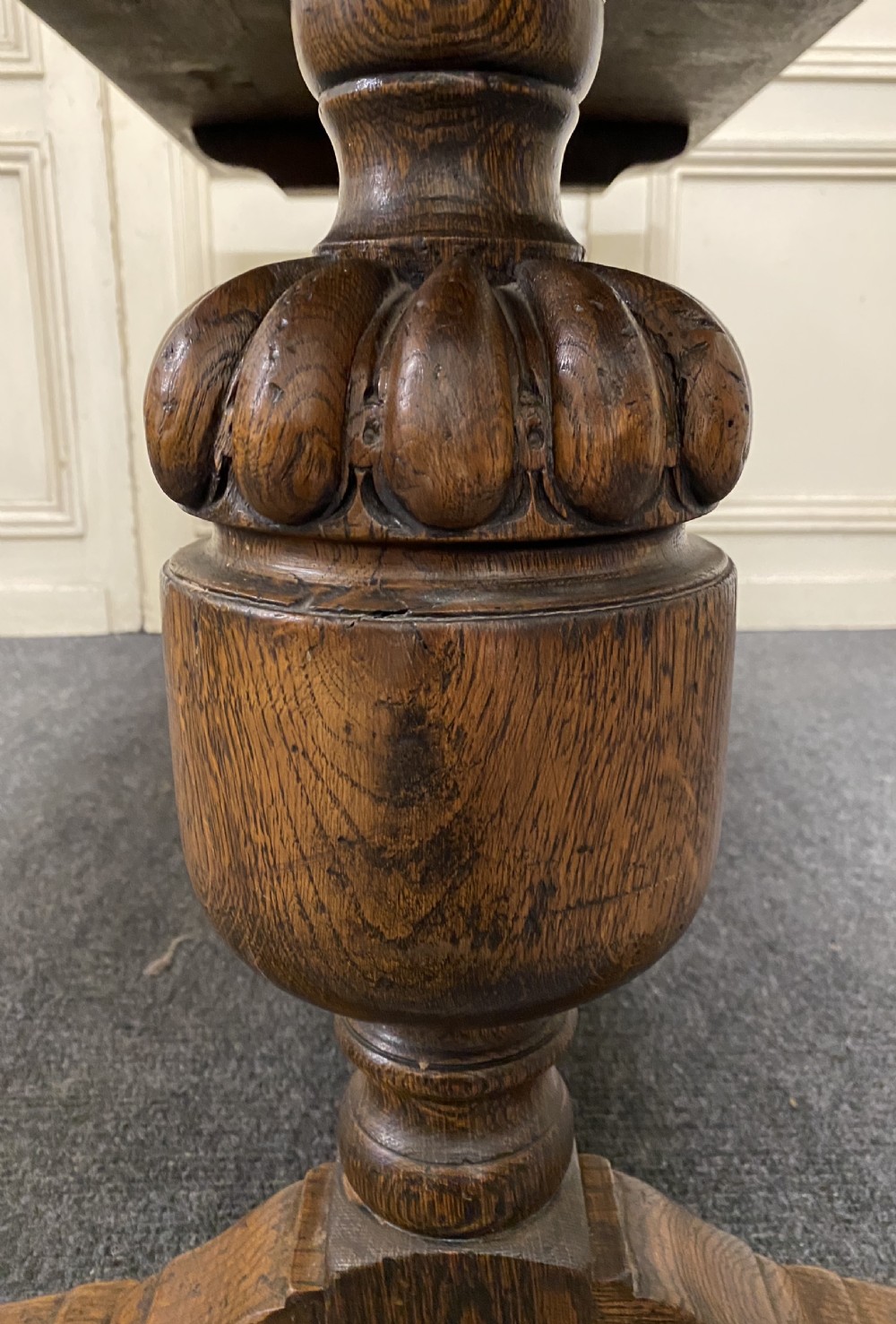 Refectory Oak Farmhouse Dining Table  View XII