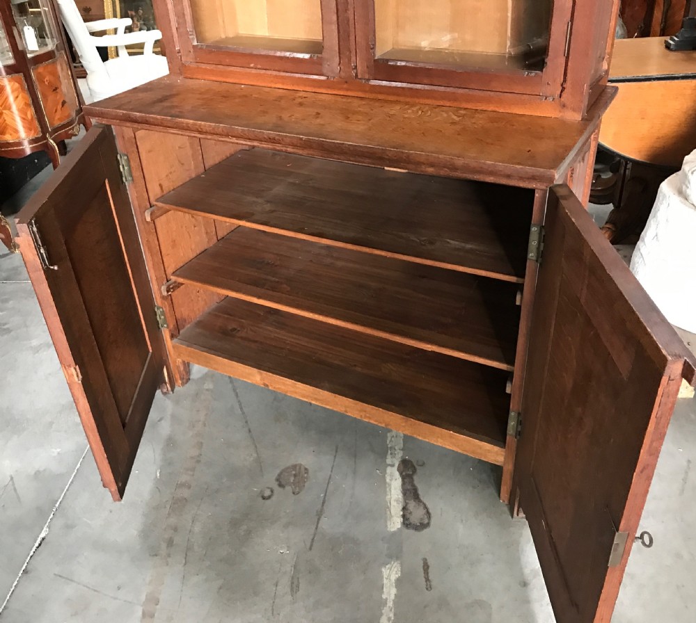 French Oak Gothic Bookcase View V