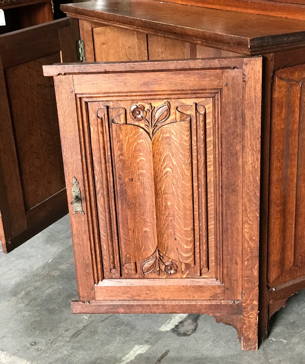 French Oak Gothic Bookcase View VII