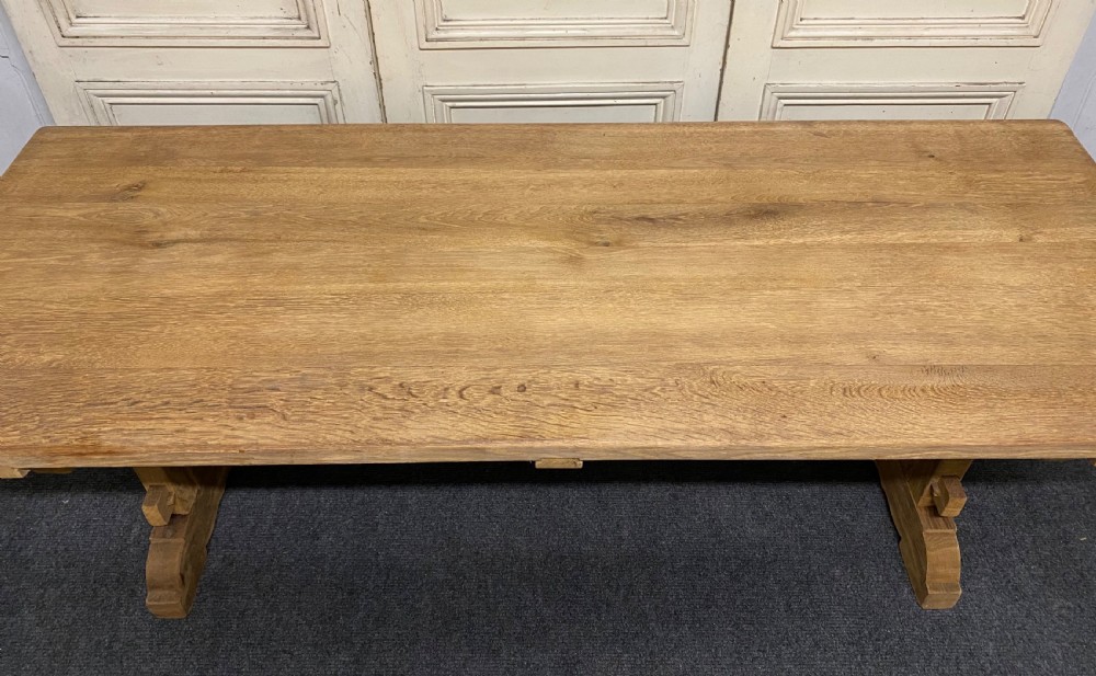 Bleached Oak Farmhouse Dining Table  View II