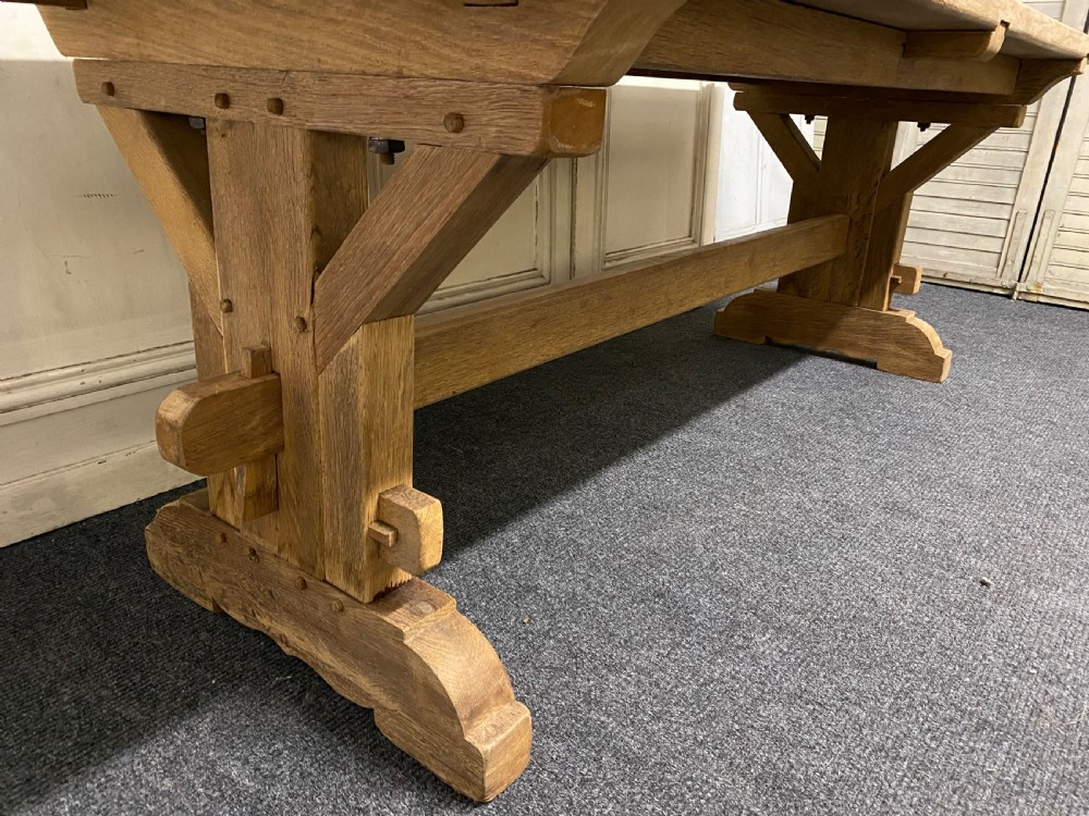Bleached Oak Farmhouse Dining Table  View VIII
