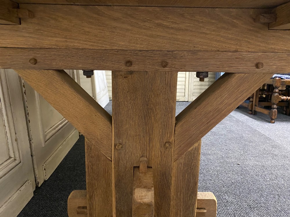 Bleached Oak Farmhouse Dining Table  View IX