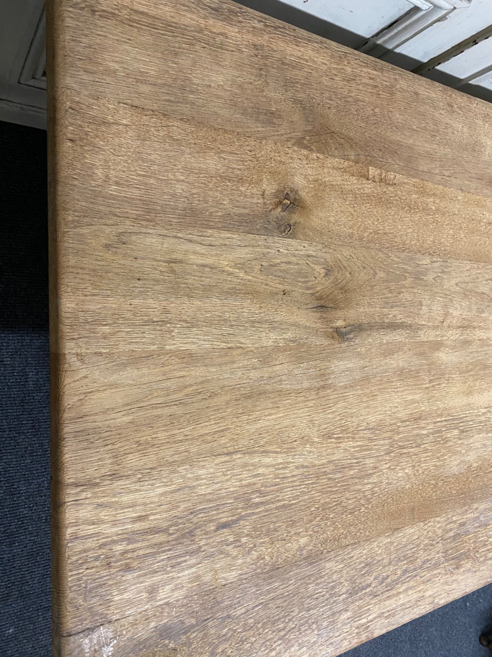 Bleached Oak Farmhouse Dining Table  View XI