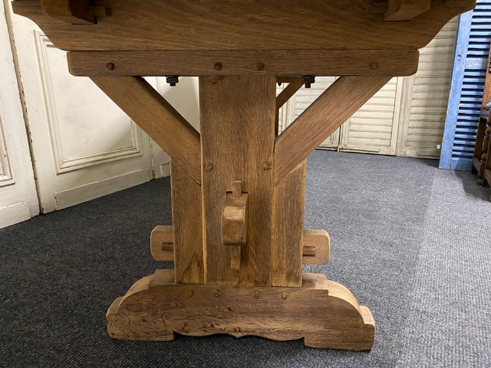 Bleached Oak Farmhouse Dining Table  View XVI