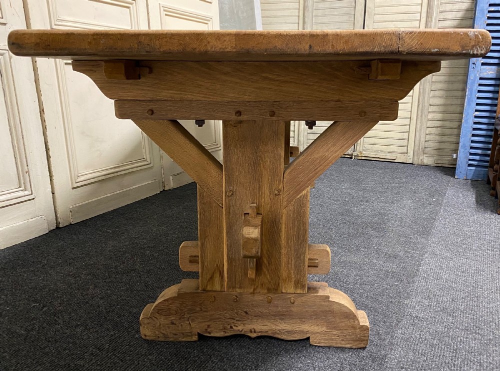 Bleached Oak Farmhouse Dining Table  View XVII