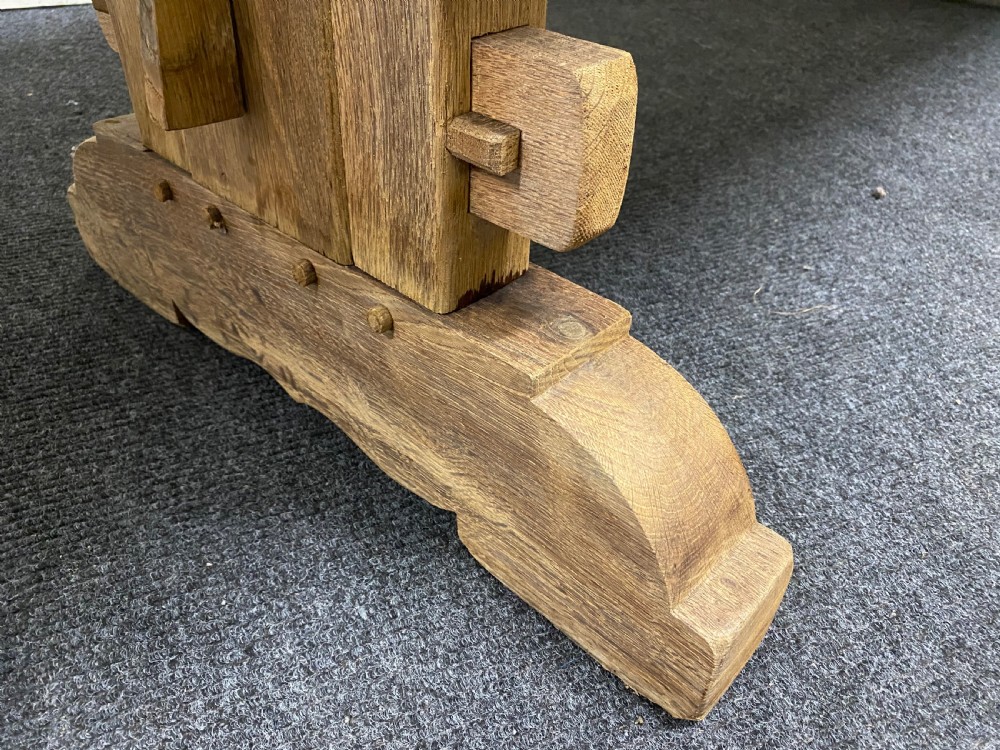 Bleached Oak Farmhouse Dining Table  View XVIII