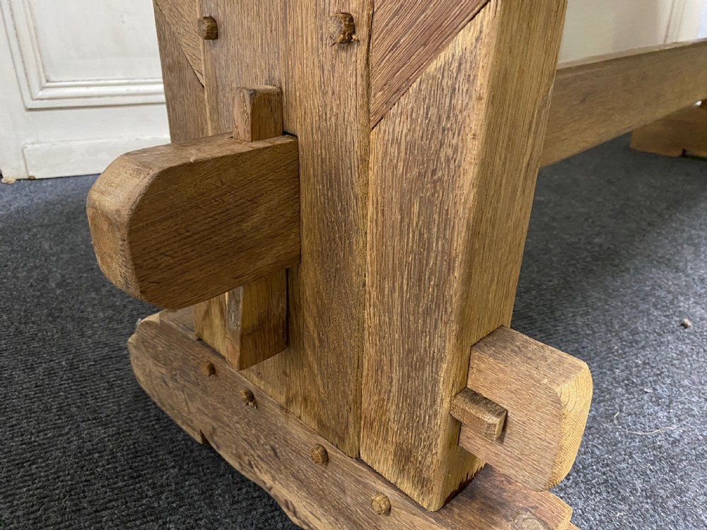 Bleached Oak Farmhouse Dining Table  View XIX