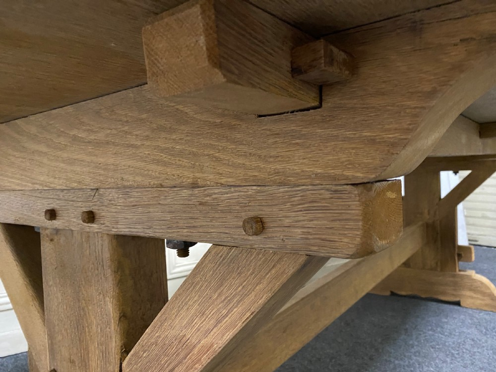 Bleached Oak Farmhouse Dining Table  View XX