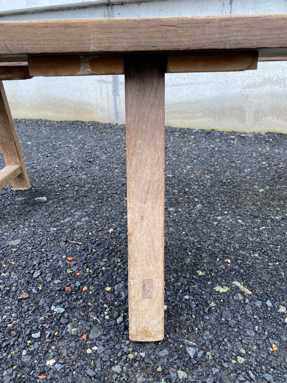 Rare Extra Long Pair Farmhouse Benches View VI