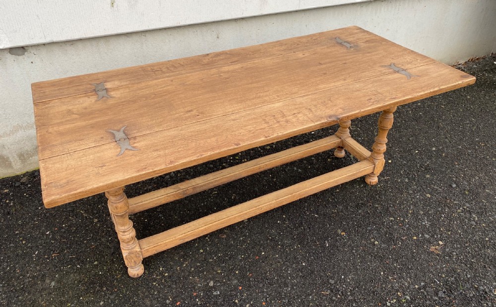 Unusual French Farmhouse Dining Table View XI