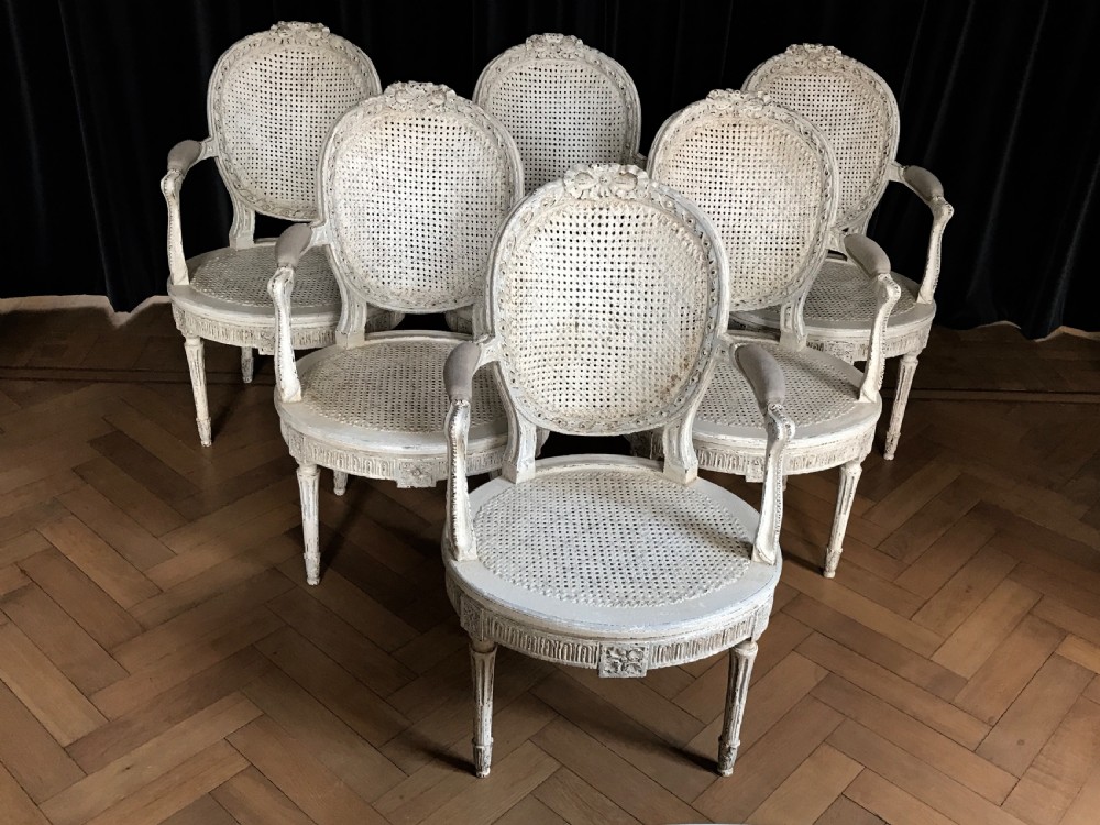Rare set 6 Belgium Armchairs by Massant View III
