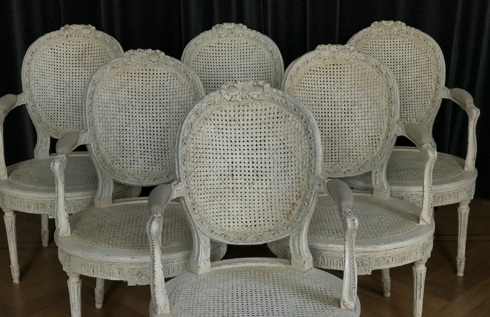 Rare set 6 Belgium Armchairs by Massant View V