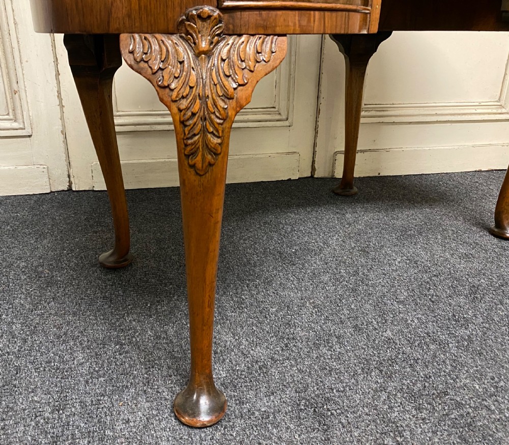 Burr Walnut Kidney Shaped Dressing Table View VII