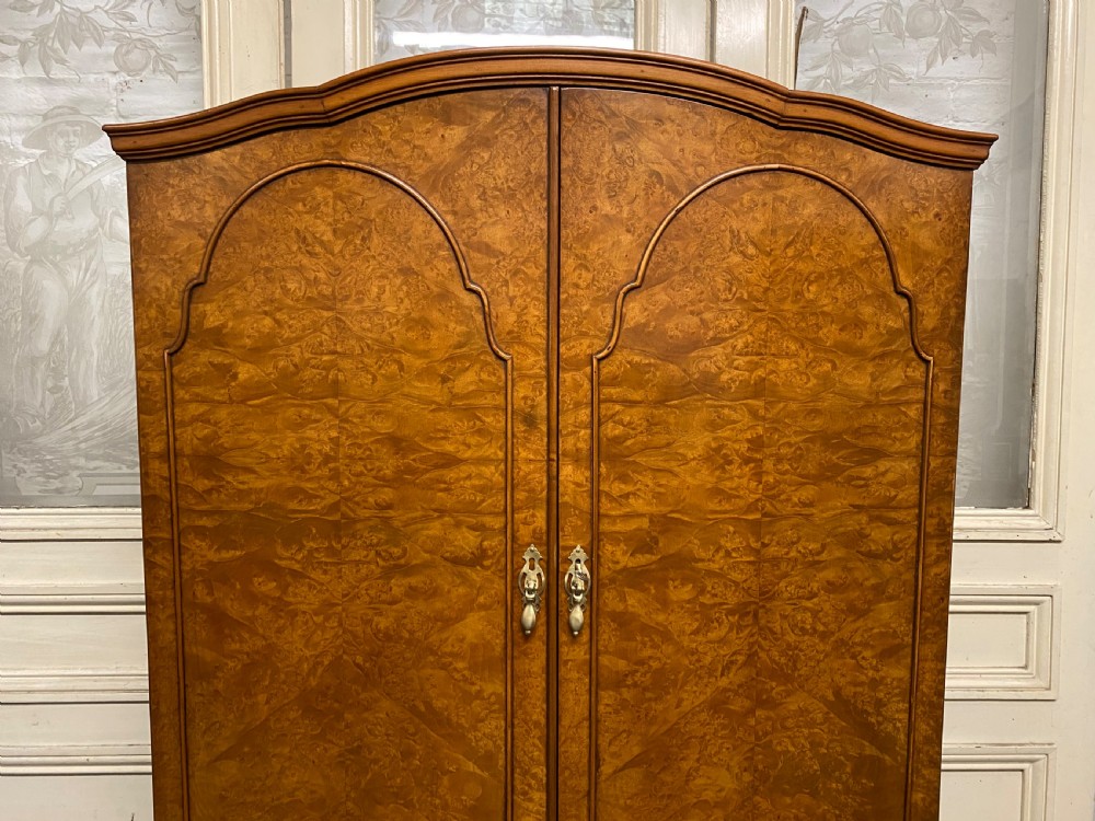 Burr Walnut Queen Anne Wardrobe View II