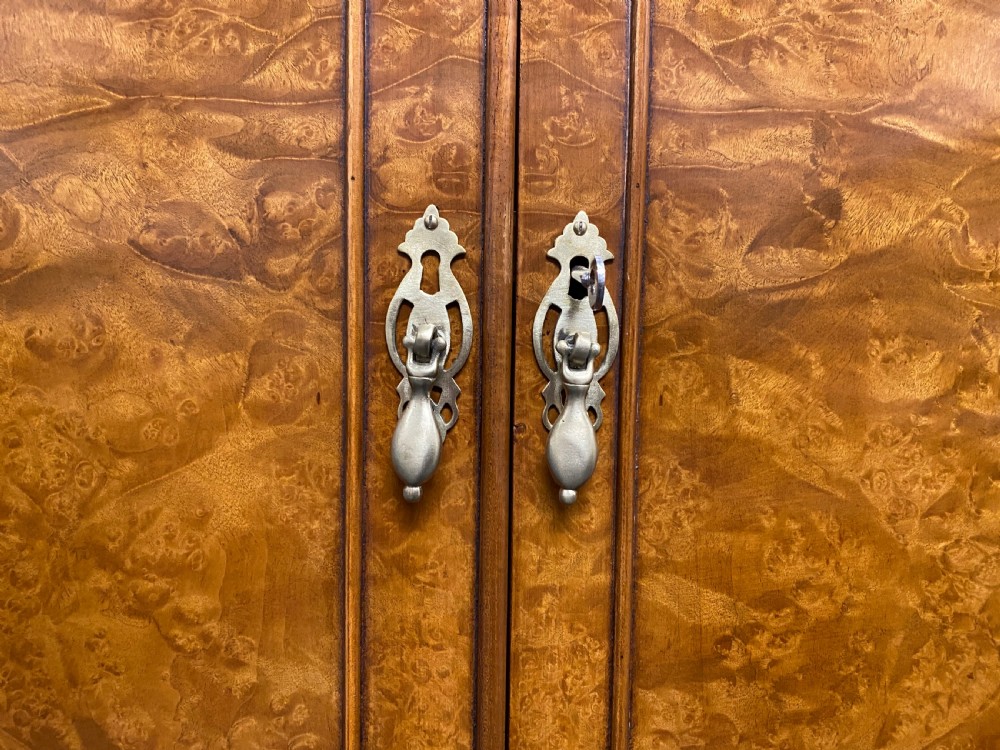 Burr Walnut Queen Anne Wardrobe View V
