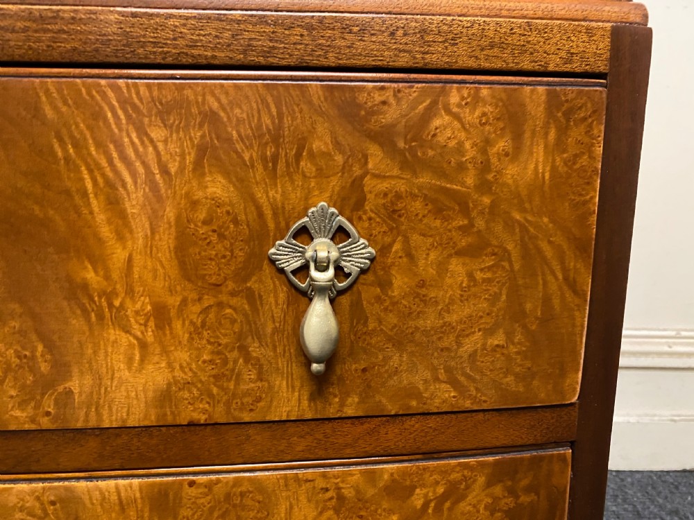 Burr Walnut Queen Anne Wardrobe View VI