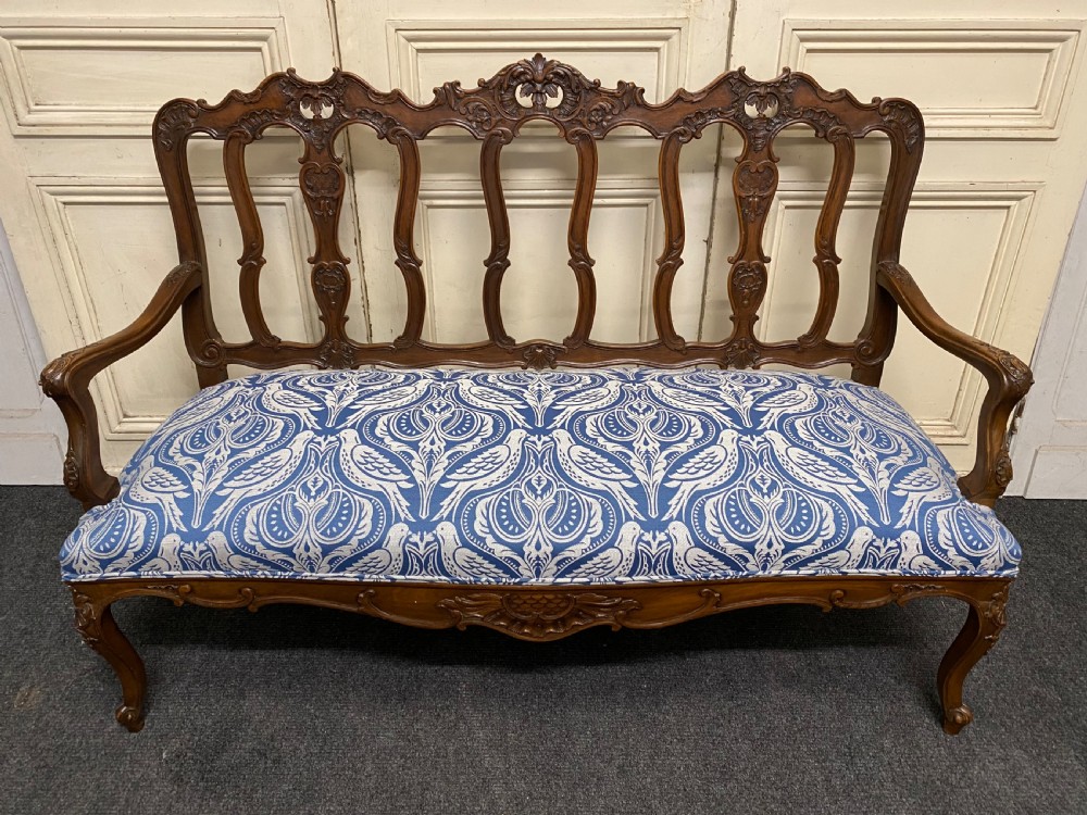 Lovely French Walnut Settee