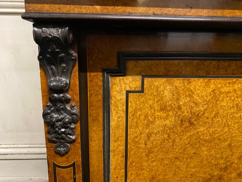 Very Fine Italian Amboyna Bureau Bookcase View XIV