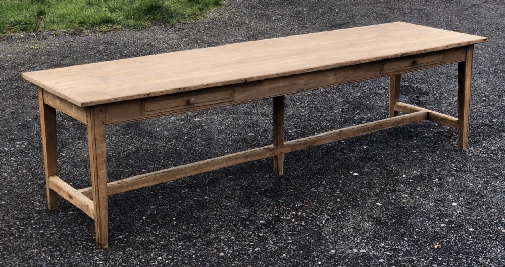 Extra Long French Oak Farmhouse Table 