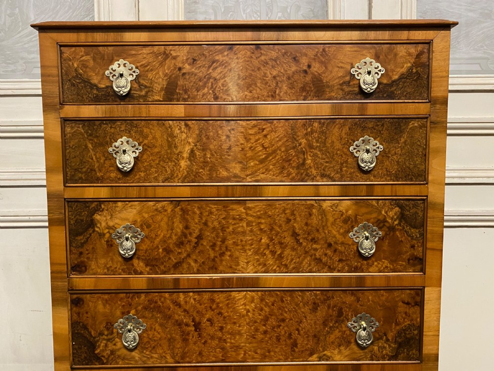 Burr Walnut 6 Drawer Chest  View III
