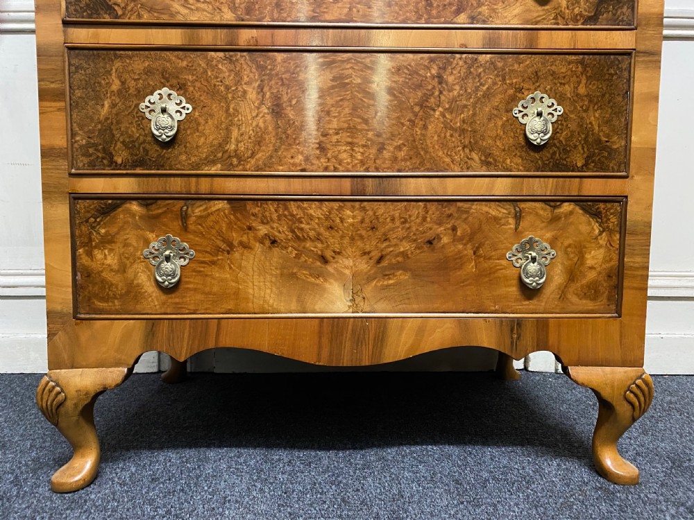 Burr Walnut 6 Drawer Chest  View IV