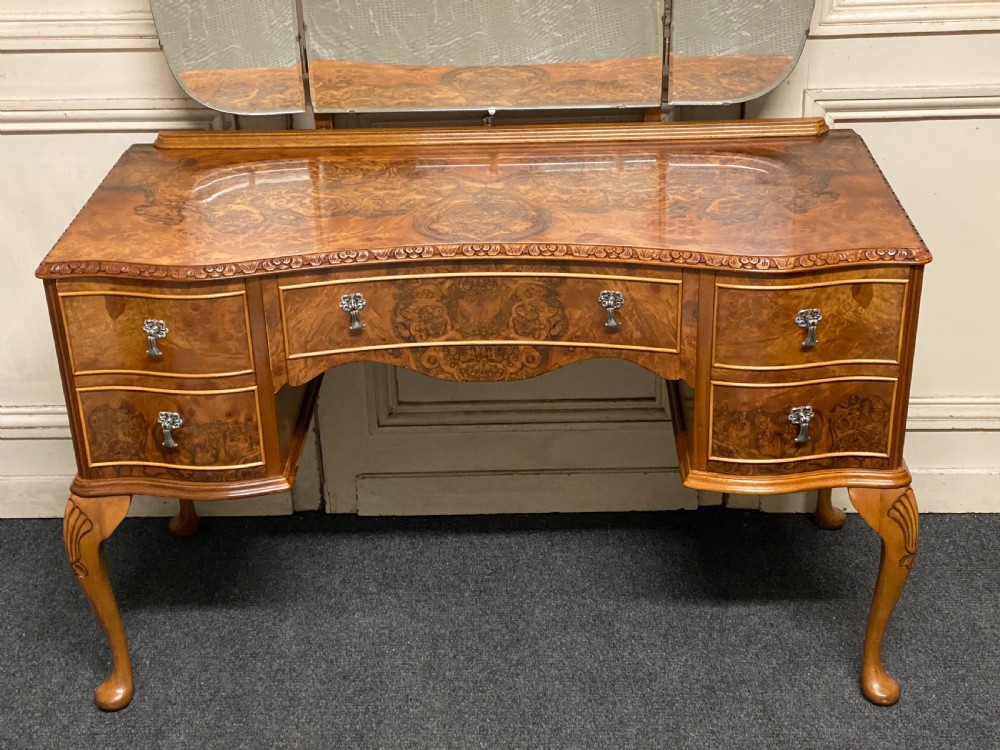 Burr Walnut Dressing Table View II