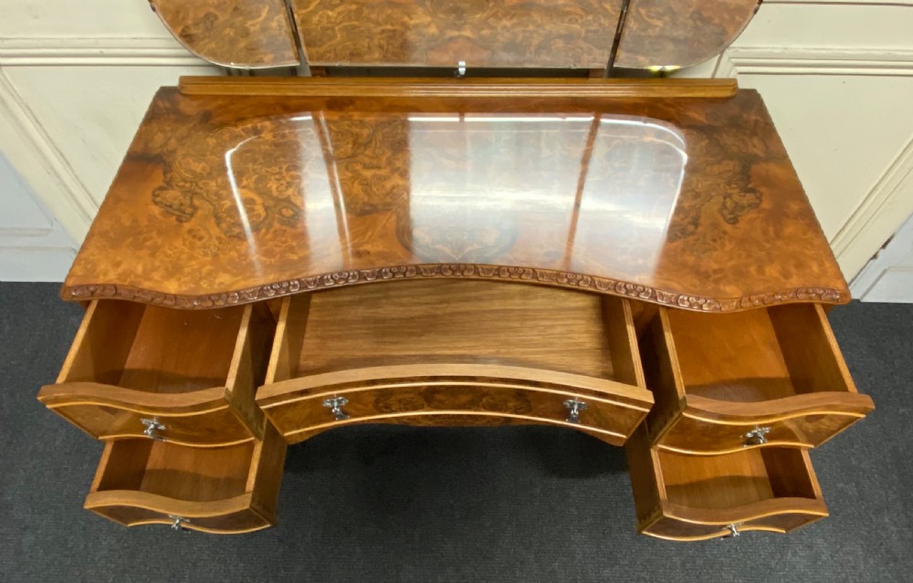 Burr Walnut Dressing Table View III
