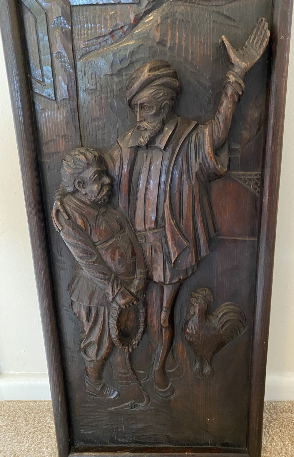 Carved Oak Wall Panel View IV